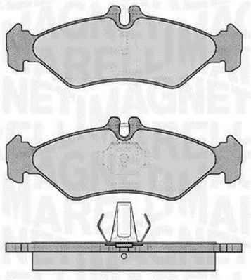 MAGNETI MARELLI 363916060322 -  Комплект тормозных колодок, дисковый тормоз
